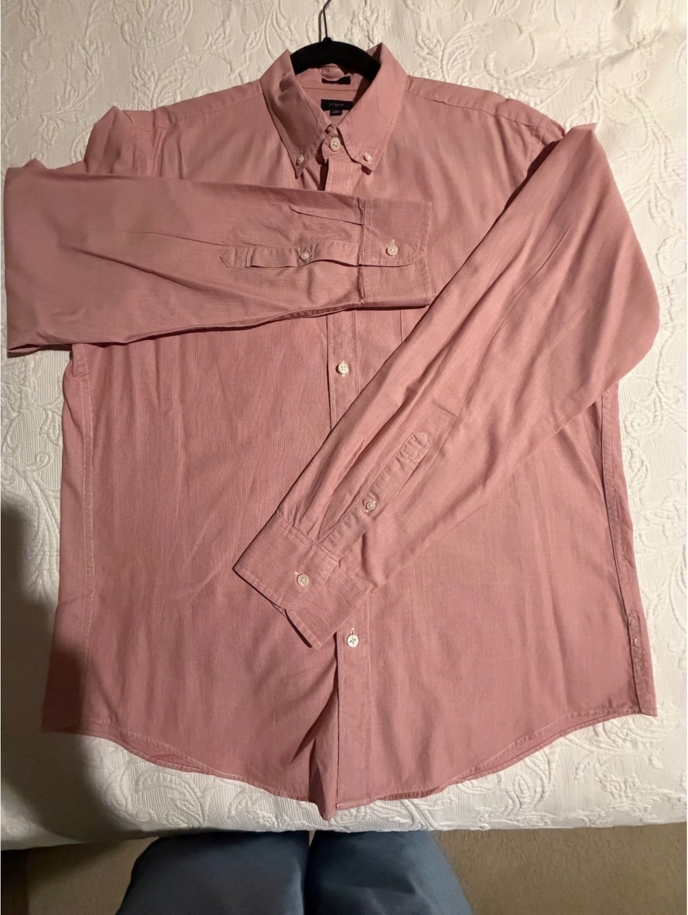 J.Crew Slim Fit XL Button-Down Shirt in Pink